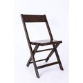 Commerical Seating Products Commerical Seating Products A-102-WL-Slatted-WEB4 American Classic Slatted Dark Walnut Wood Padded Folding Chair; Set of 4 - 29.5 x 12.6 x 14 in. A-102-WL-Slatted-WEB4